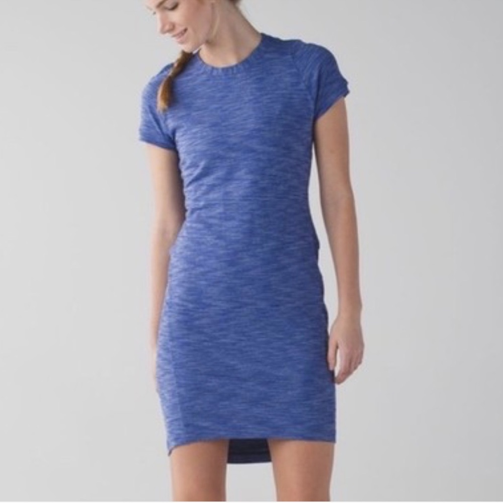 Lululemon Athletica | Short Sleeve Blue Mini Dress